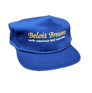 Beloit Brewers Wisconsin Vintage VTG Hat Blue WI Baseball Tools Corporation